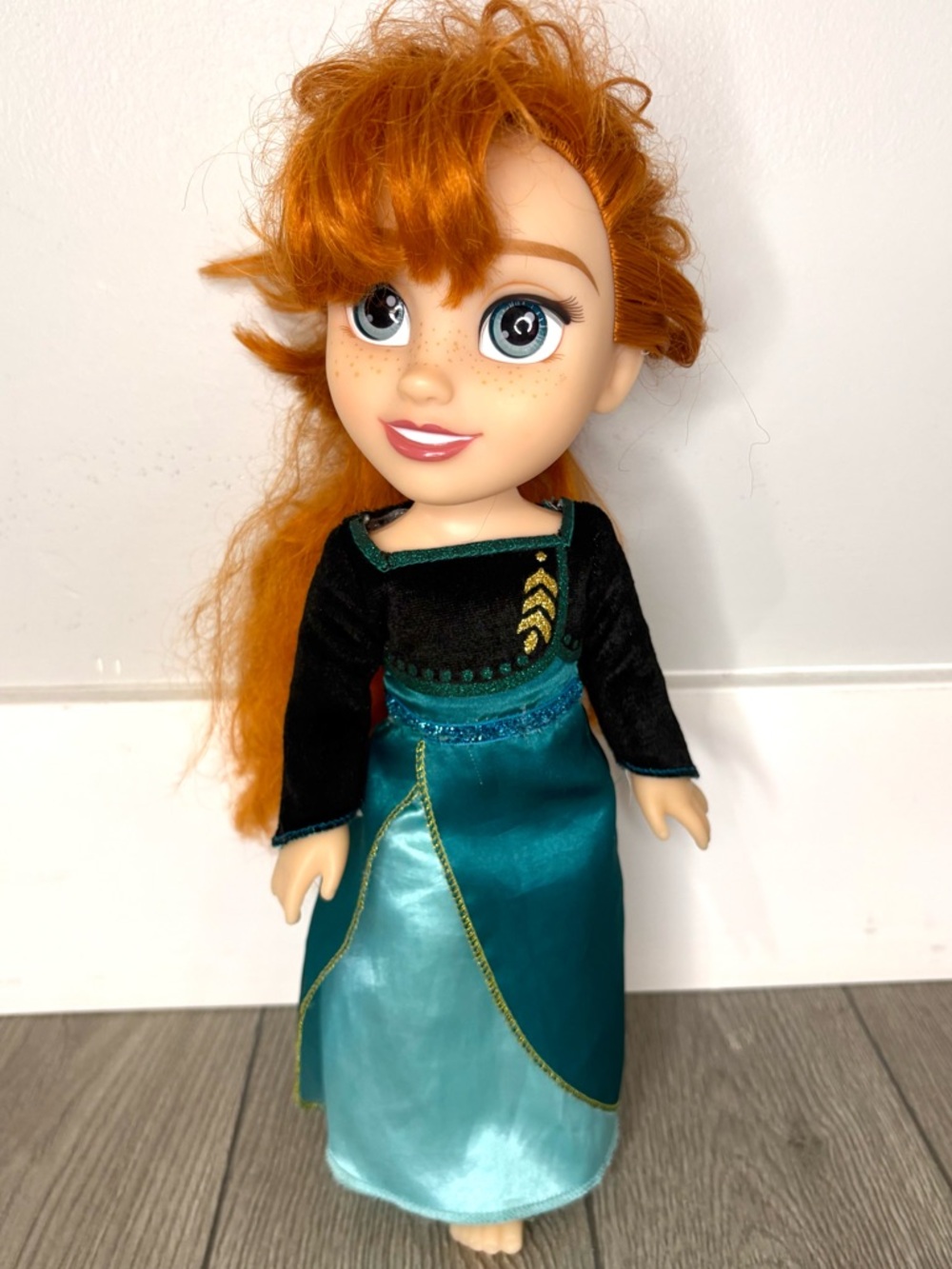 Frozen Anna Inspired 13.5" Princess Doll Red Hair Original Dress